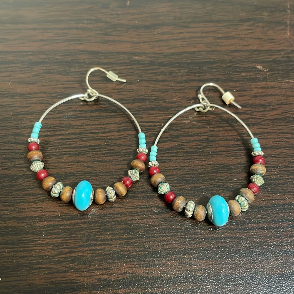 Southwest style beaded Boho earrings